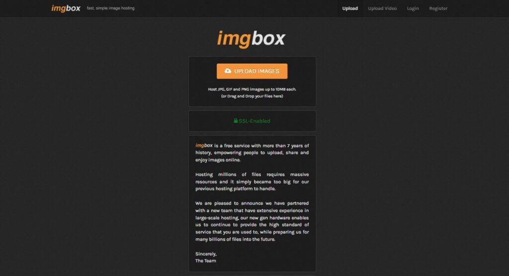 imgbox free image hosting