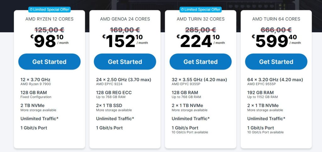 contabo dedicated plans 