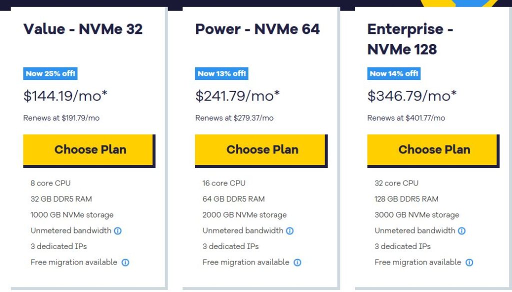 hostgator dedicated plans