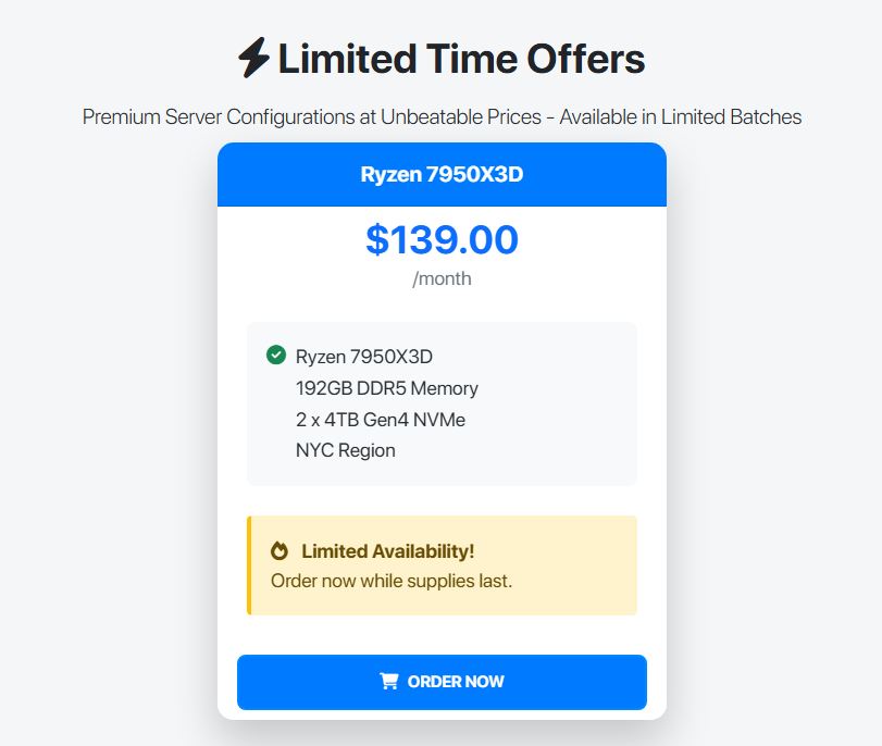 interserver dedicated plan