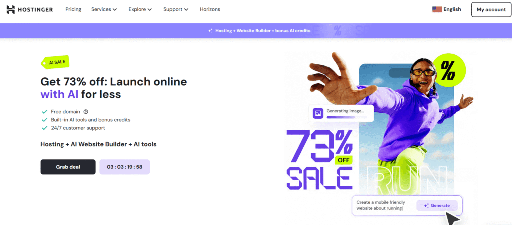 Web hosting provider-Hostinger