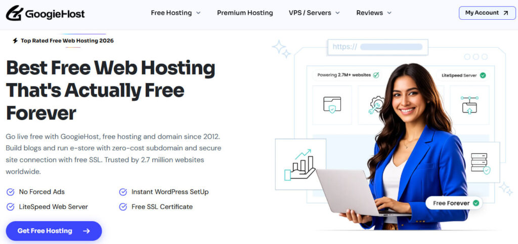 GoogieHost Free Web Hosting