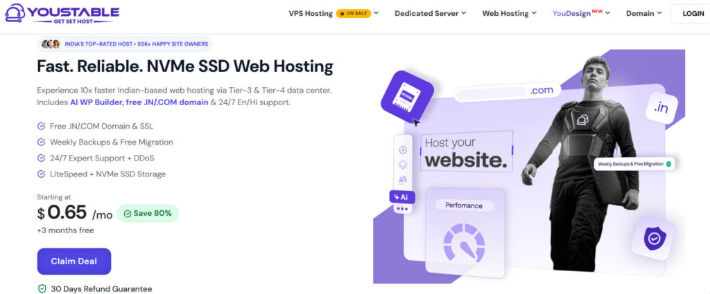 YouStable Web Hosting