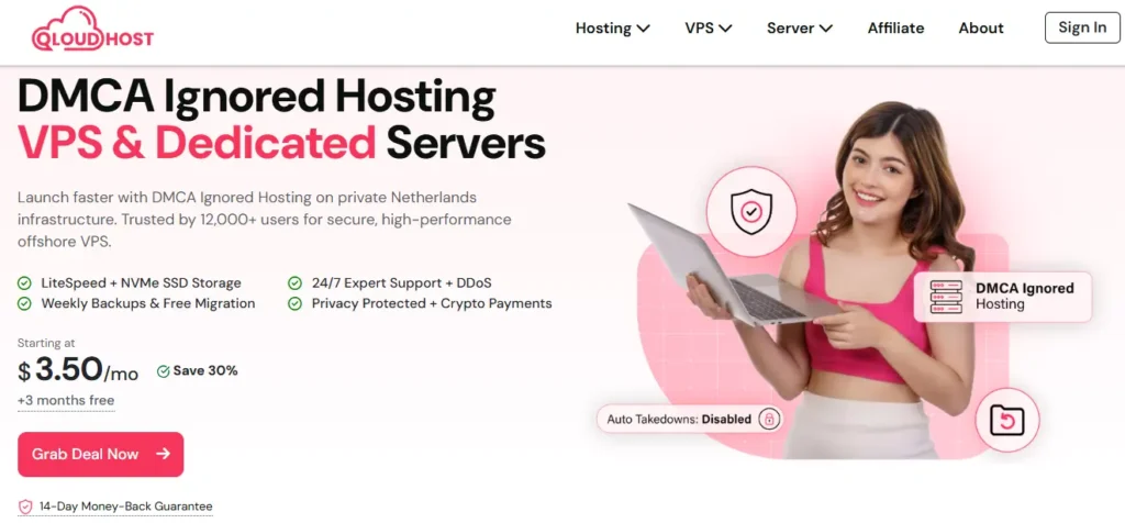 QloudHost Home Page