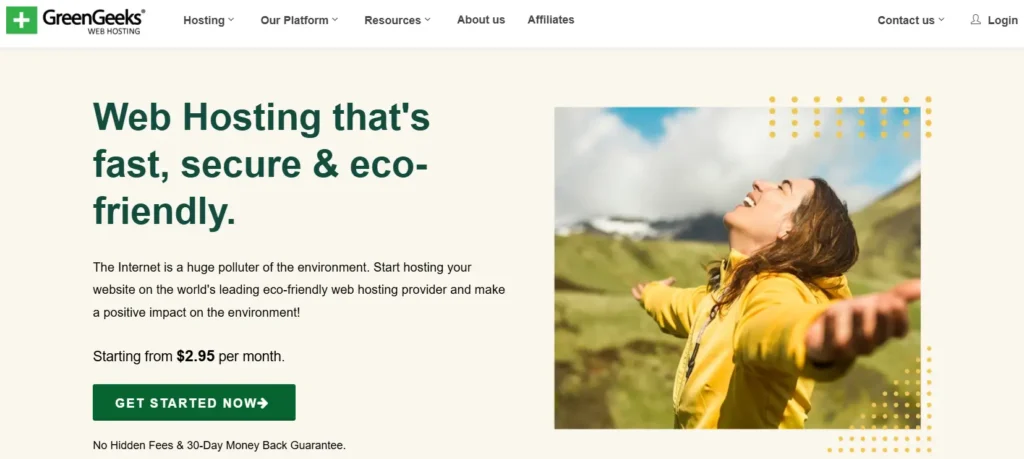 GreenGeeks Home Page