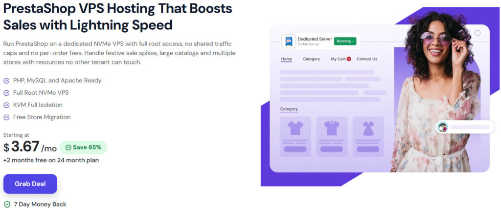 YouStable PrestaShop VPS Hosting